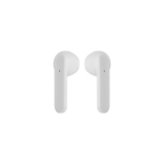 Cuffie bluetooth TWS con logo in scatolina di ricarica color bianco terza vista