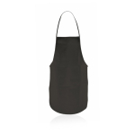 Colorato grembiule in tnt 80 g/m² con tasca frontale Basic Style color nero prima vista