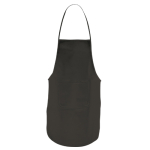 Colorato grembiule in tnt 80 g/m² con tasca frontale Basic Style color nero