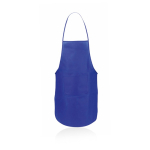 Colorato grembiule in tnt 80 g/m² con tasca frontale Basic Style color blu prima vista