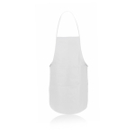 Colorato grembiule in tnt 80 g/m² con tasca frontale Basic Style color bianco prima vista