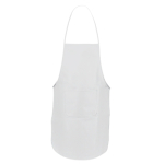 Colorato grembiule in tnt 80 g/m² con tasca frontale Basic Style color bianco