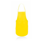 Colorato grembiule in tnt 80 g/m² con tasca frontale Basic Style color giallo prima vista