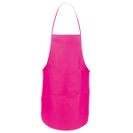 Colorato grembiule in tnt 80 g/m² con tasca frontale Basic Style color fucsia