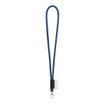 Lanyard con etichetta e consegna in 5 color blu