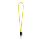 Lanyard con etichetta e consegna in 5 color giallo