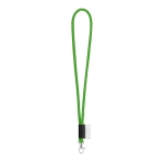Lanyard con etichetta e consegna in 5 color verde