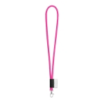 Lanyard con etichetta e consegna in 5 color rosa