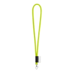 Lanyard con etichetta e consegna in 5 color verde chiaro 