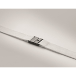 Lanyard in cotone con fibbia e chiusura di sicurezza Conscious Cotton color bianco quarta vista fotografica