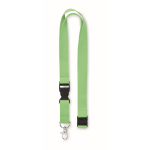 Lanyard in cotone con fibbia e chiusura di sicurezza Conscious Cotton color verde chiaro  seconda vista
