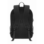 Zaino multiscomparto con fascia trolley e porta pc 15'' 340 g/m² Office color nero terza vista