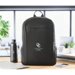 Zaino multiscomparto con fascia trolley e porta pc 15'' 340 g/m² Office color nero vista ambiente principale