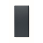 Power bank da 10.000 mAh indicatore luminoso con logo Duo color blu mare terza vista