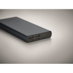 Power bank da 10.000 mAh indicatore luminoso con logo Duo color blu mare quarta vista fotografica