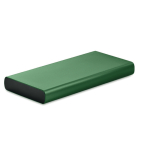 Power bank da 10.000 mAh indicatore luminoso con logo Duo color verde scuro
