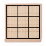 Gioco del Sudoku pubblicitario in legno con 99 tessere Sudoku color legno sesta vista