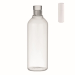 Bottiglia in vetro borosilicato con logo antigoccia 1L Glass Fridge color trasparente