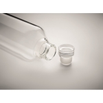 Bottiglia in vetro borosilicato con logo antigoccia 1L Glass Fridge color trasparente terza vista fotografica