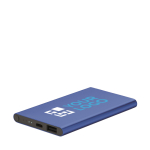 Power bank promozionale da 4.000 mAh in alluminio Alu Black color nero vista area di stampa