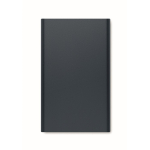 Power bank promozionale da 4.000 mAh in alluminio Alu Black color blu mare terza vista