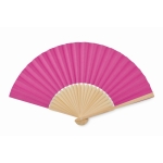 Ventaglio promozionale in bambù e carta colorata PaperWind color fucsia