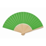 Ventaglio promozionale in bambù e carta colorata PaperWind color lime