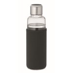 Borraccia di vetro con sensore nel tappo 500ml Crystal Reminder color nero seconda vista