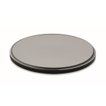 Caricatore wireless pubblicitario in alluminio e ABS da 10W color nero terza vista