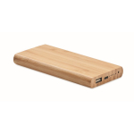 Batteria esterna wireless in bambù da 6.000 mAh Powerbank Bamboo color legno