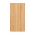 Batteria esterna wireless in bambù da 6.000 mAh Powerbank Bamboo color legno terza vista