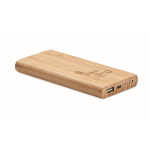 Batteria esterna wireless in bambù da 6.000 mAh Powerbank Bamboo color legno vista principale