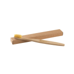 Spazzolino da denti in bambù con logo e custodia di cartone Naturbrush color naturale immagine con logo