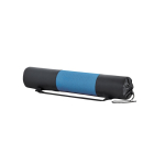 Tappetino per yoga personalizzato in EVA con custodia a rete Namaste color azzurro con custodia