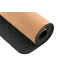 Tappetino da yoga promozionale in sughero e TPE spesso 4 mm Cork color naturale quinta vista