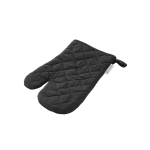 Guanto da forno in cotone riciclato personalizzabile Cake color nero