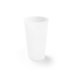 Bicchieri di plastica riutilizzabili personalizzati 500ml Festive color trasparente