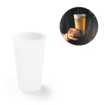 Bicchiere di plastica riutilizzabile personalizzato 500ml vari colori