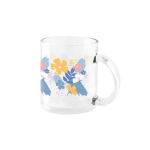 Tazza sublimatica vetro lucido in scatola bianca 350ml Cristal Sublim color trasparente immagine con logo