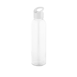 Borraccia in vetro personalizzata con tappo a vite 500ml Sunset Crystal color bianco