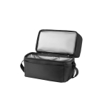 Borsa termica promozionale con doppio scomparto e tasca laterale 7l color nero terza vista