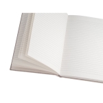 Taccuini ecologici pubblicitari A5 pagine a righe cotone Rigid Elefant color naturale quarta vista