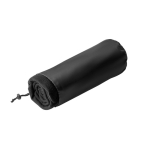 Coperta promozionale in RPET con fodera a coulisse 180 g/m² color nero con custodia