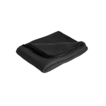 Coperta promozionale in RPET con fodera a coulisse 180 g/m² color nero