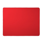 Coperta promozionale in RPET con fodera a coulisse 180 g/m² color rosso prima vista