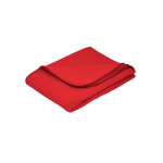 Coperta promozionale in RPET con fodera a coulisse 180 g/m² color rosso