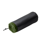 Coperta promozionale in RPET con fodera a coulisse 180 g/m² color verde scuro con custodia