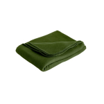 Coperta promozionale in RPET con fodera a coulisse 180 g/m² color verde scuro
