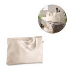Borsa shopper in cotone riciclato e poliestere manici lunghi 280g/m² vari colori