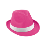 Cappello paglia più colori con nastro bianco personalizzabile Colors color rosa